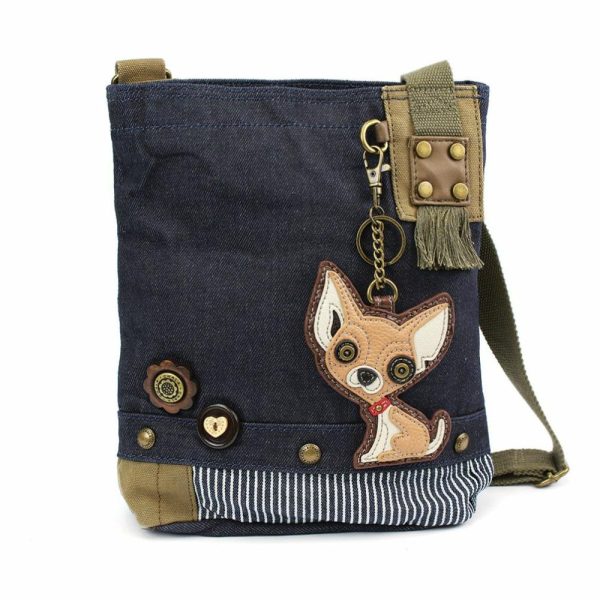 Crossbodies |  Patch Crossbody – Chihuahua Crossbodies Brown