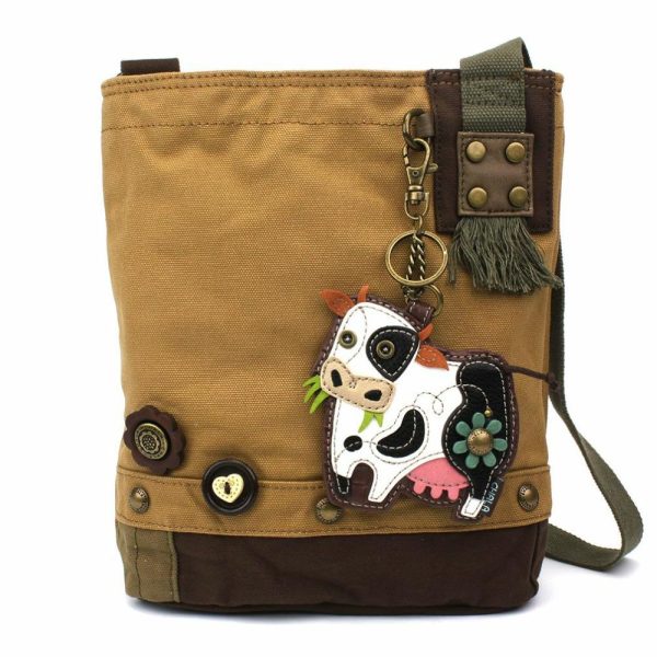 Crossbodies |  Patch Crossbody – Cow Crossbodies Brown