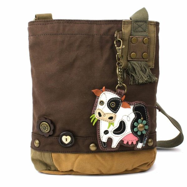 Crossbodies |  Patch Crossbody – Cow Crossbodies Brown