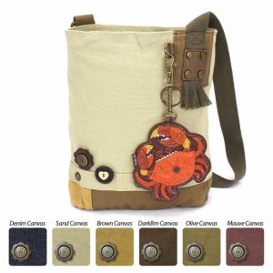 Crossbodies |  Patch Crossbody – Crab Orange Crossbodies Brown