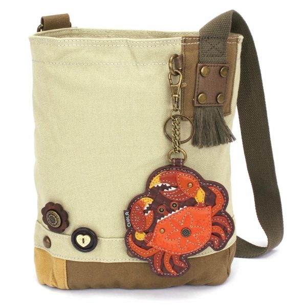 Crossbodies |  Patch Crossbody – Crab Orange Crossbodies Brown