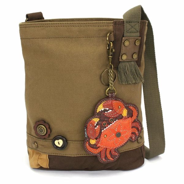 Crossbodies |  Patch Crossbody – Crab Orange Crossbodies Brown