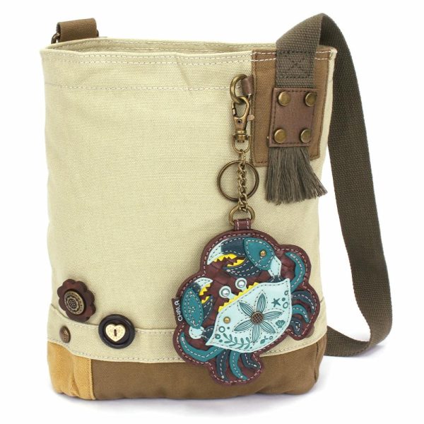 Crossbodies |  Patch Crossbody – Crab Teal Crossbodies Brown