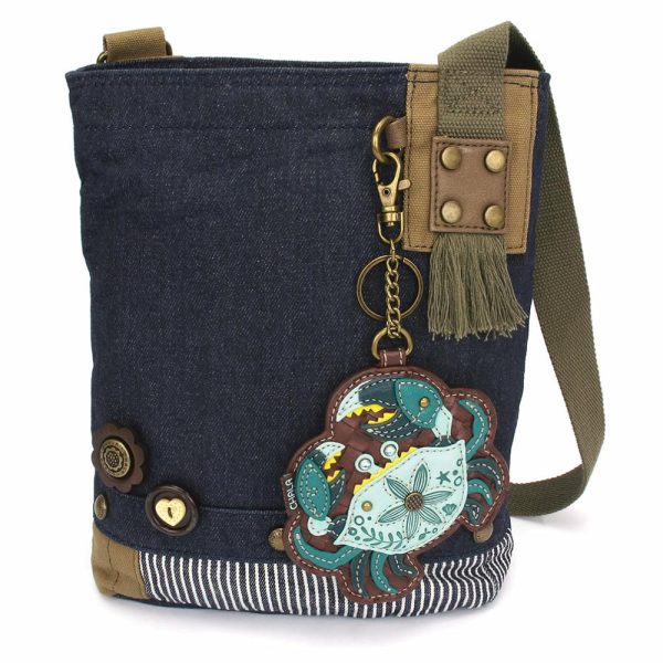 Crossbodies |  Patch Crossbody – Crab Teal Crossbodies Brown