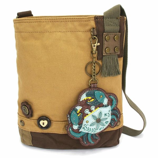 Crossbodies |  Patch Crossbody – Crab Teal Crossbodies Brown