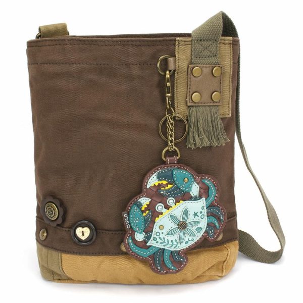 Crossbodies |  Patch Crossbody – Crab Teal Crossbodies Brown