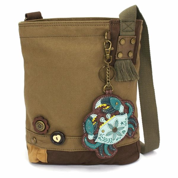 Crossbodies |  Patch Crossbody – Crab Teal Crossbodies Brown