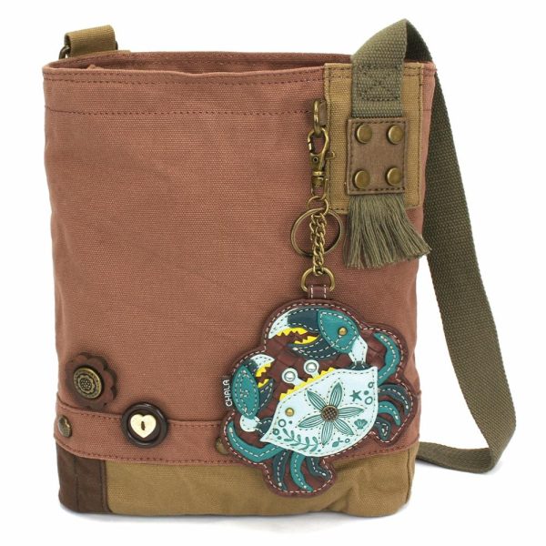 Crossbodies |  Patch Crossbody – Crab Teal Crossbodies Brown