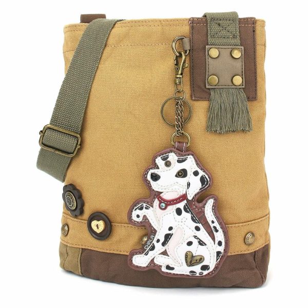 Crossbodies |  Patch Crossbody – Dalmatian Crossbodies Brown