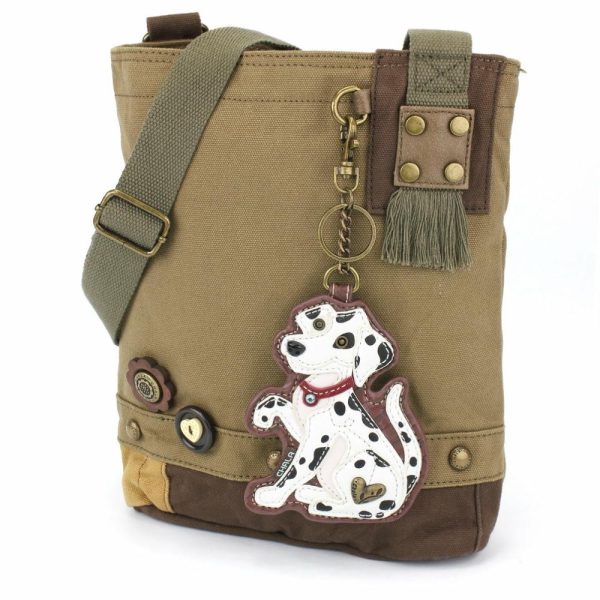 Crossbodies |  Patch Crossbody – Dalmatian Crossbodies Brown