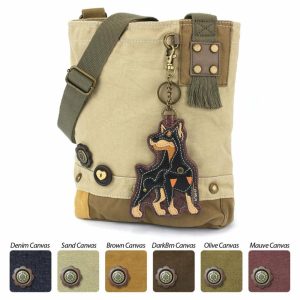 Crossbodies |  Patch Crossbody – Doberman Crossbodies Brown