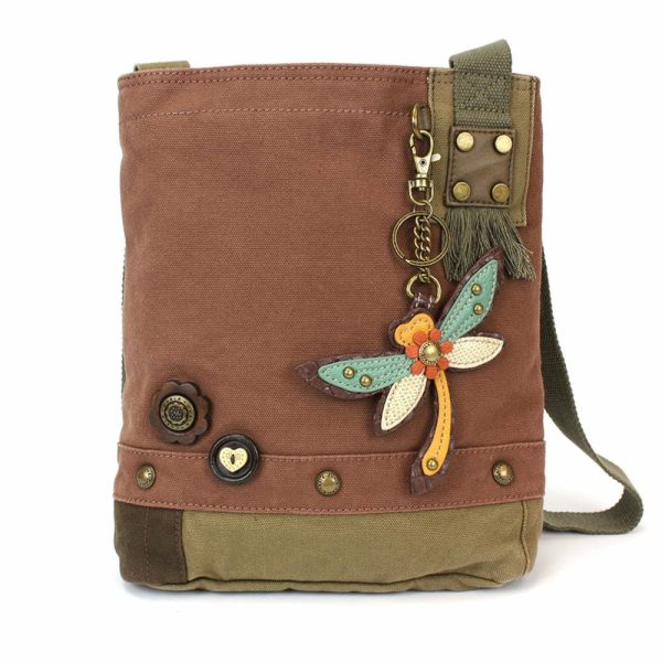 Crossbodies |  Patch Crossbody – Dragonfly Crossbodies Brown