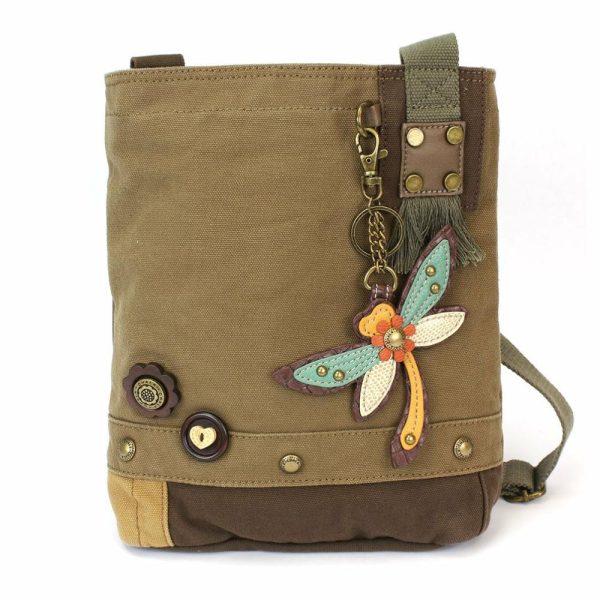 Crossbodies |  Patch Crossbody – Dragonfly Crossbodies Brown