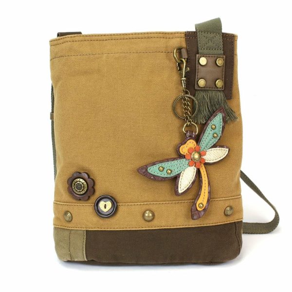 Crossbodies |  Patch Crossbody – Dragonfly Crossbodies Brown