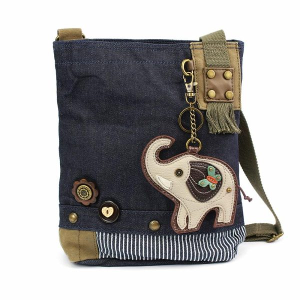 Crossbodies |  Patch Crossbody – Elephant Gray Crossbodies Brown