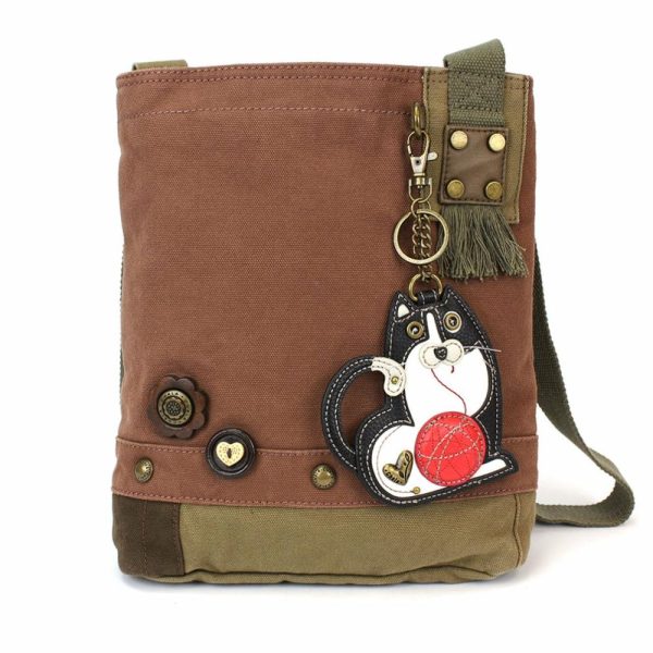 Crossbodies |  Patch Crossbody – Fat Cat Crossbodies Brown