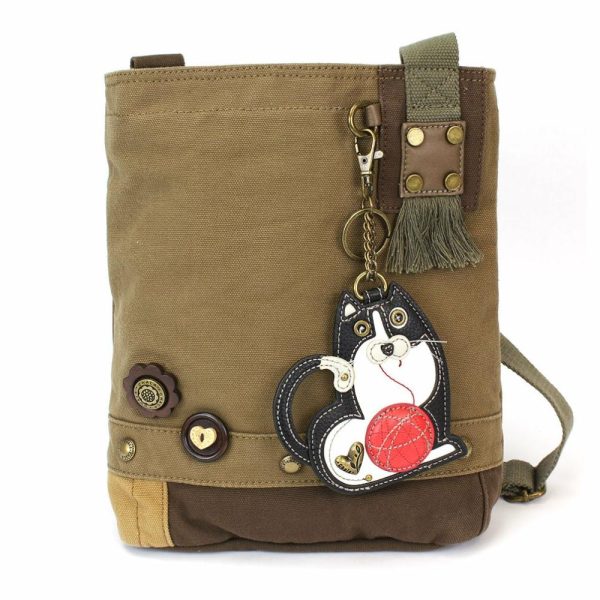 Crossbodies |  Patch Crossbody – Fat Cat Crossbodies Brown