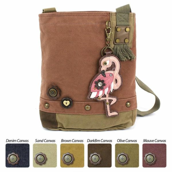 Crossbodies |  Patch Crossbody – Flamingo Crossbodies Brown