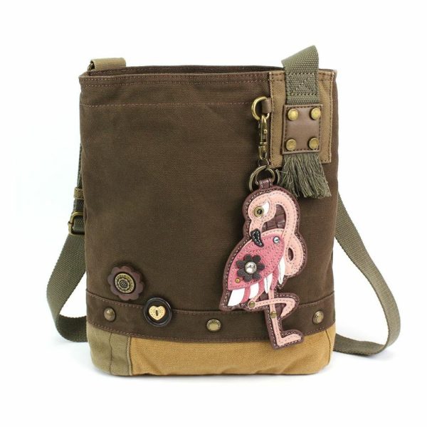 Crossbodies |  Patch Crossbody – Flamingo Crossbodies Brown