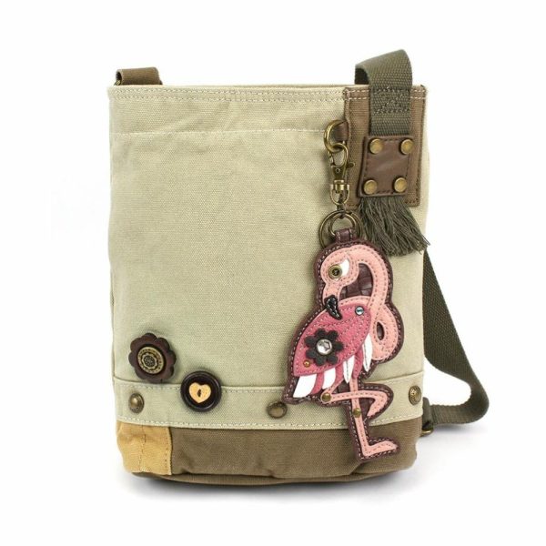 Crossbodies |  Patch Crossbody – Flamingo Crossbodies Brown