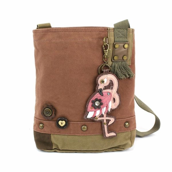 Crossbodies |  Patch Crossbody – Flamingo Crossbodies Brown