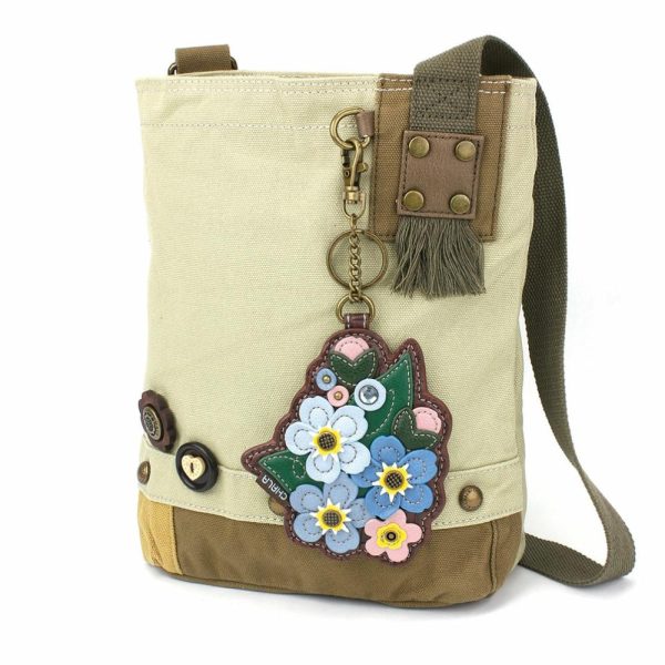 Crossbodies |  Patch Crossbody – Forget Me Not Crossbodies Brown