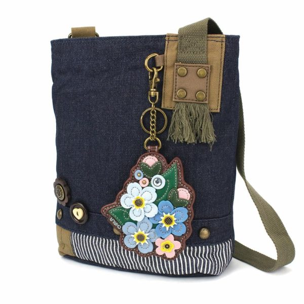 Crossbodies |  Patch Crossbody – Forget Me Not Crossbodies Brown