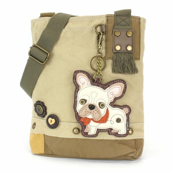 Crossbodies |  Patch Crossbody – French Bulldog Crossbodies Brown