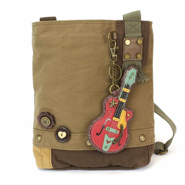 Crossbodies |  Patch Crossbody – Guitar Crossbodies Brown