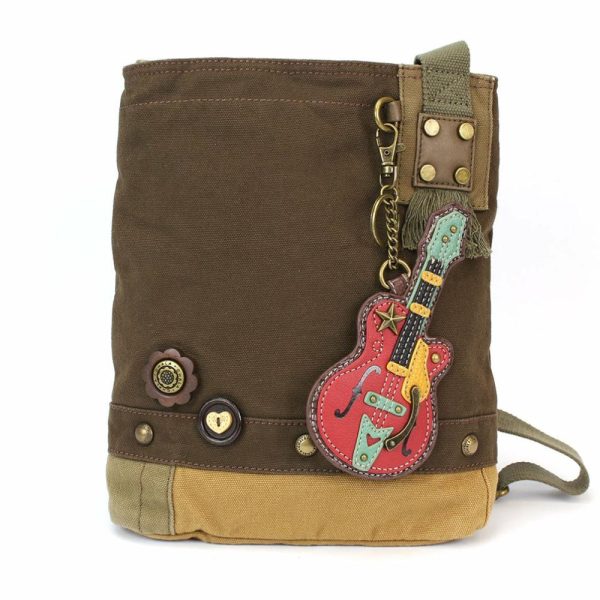 Crossbodies |  Patch Crossbody – Guitar Crossbodies Brown