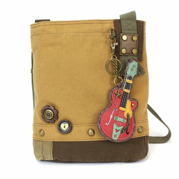 Crossbodies |  Patch Crossbody – Guitar Crossbodies Brown