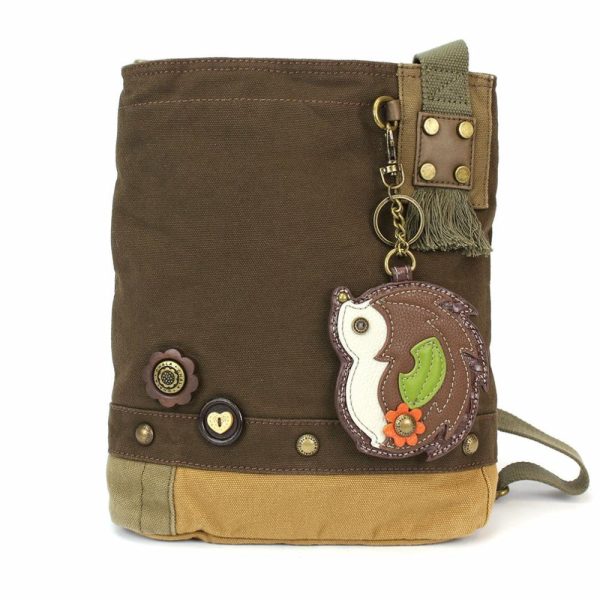 Crossbodies |  Patch Crossbody – Hedgehog Crossbodies Brown