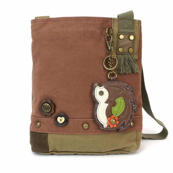 Crossbodies |  Patch Crossbody – Hedgehog Crossbodies Brown