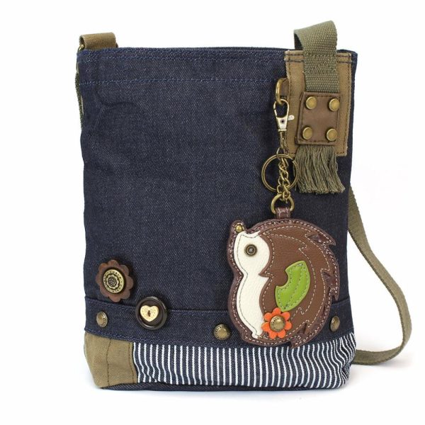 Crossbodies |  Patch Crossbody – Hedgehog Crossbodies Brown