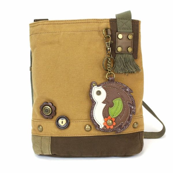 Crossbodies |  Patch Crossbody – Hedgehog Crossbodies Brown