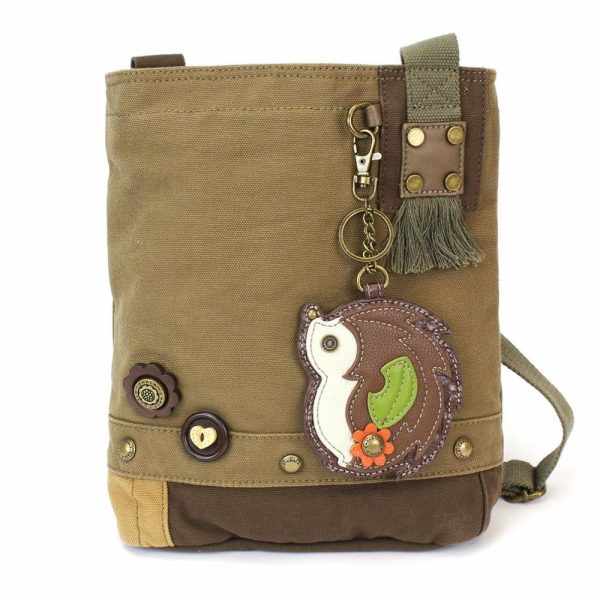 Crossbodies |  Patch Crossbody – Hedgehog Crossbodies Brown