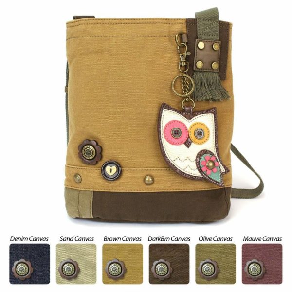 Crossbodies |  Patch Crossbody – Hoohoo Owl Crossbodies Brown