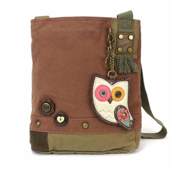 Crossbodies |  Patch Crossbody – Hoohoo Owl Crossbodies Brown