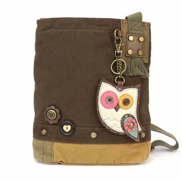 Crossbodies |  Patch Crossbody – Hoohoo Owl Crossbodies Brown