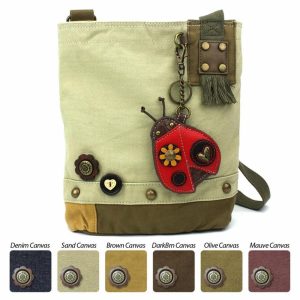 Crossbodies |  Patch Crossbody – Ladybug Crossbodies Brown