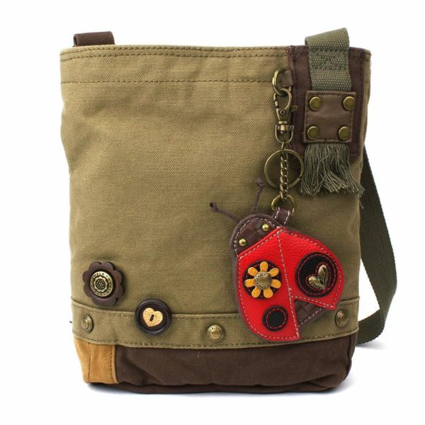 Crossbodies |  Patch Crossbody – Ladybug Crossbodies Brown