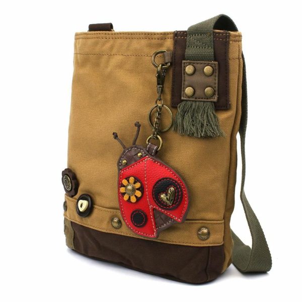 Crossbodies |  Patch Crossbody – Ladybug Crossbodies Brown