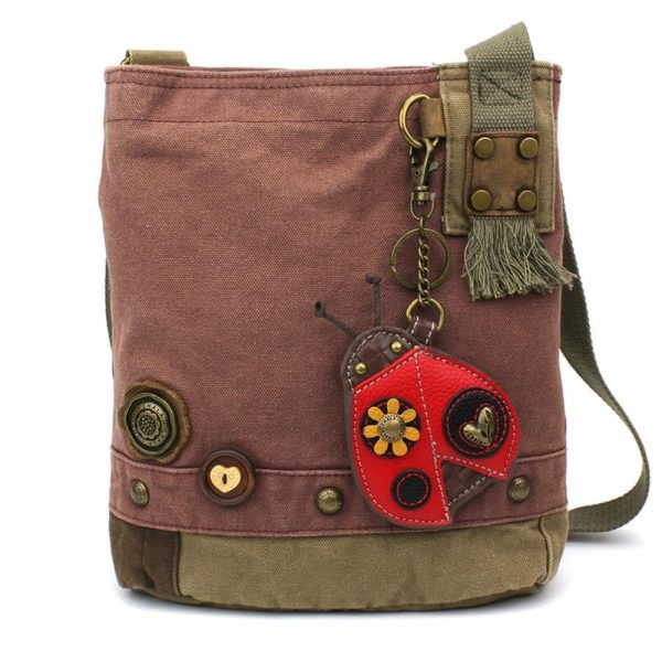 Crossbodies |  Patch Crossbody – Ladybug Crossbodies Brown