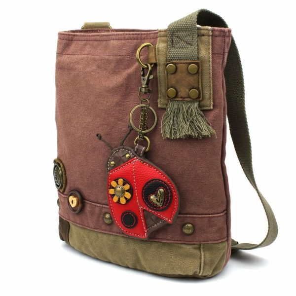 Crossbodies |  Patch Crossbody – Ladybug Crossbodies Brown