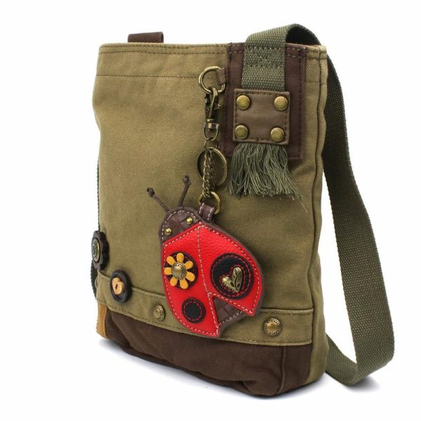 Crossbodies |  Patch Crossbody – Ladybug Crossbodies Brown