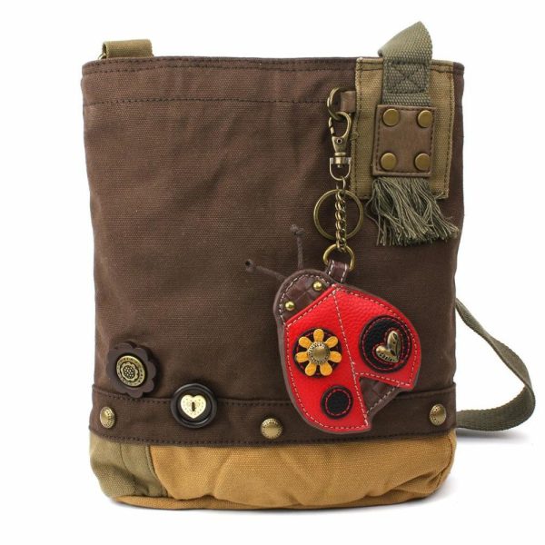 Crossbodies |  Patch Crossbody – Ladybug Crossbodies Brown