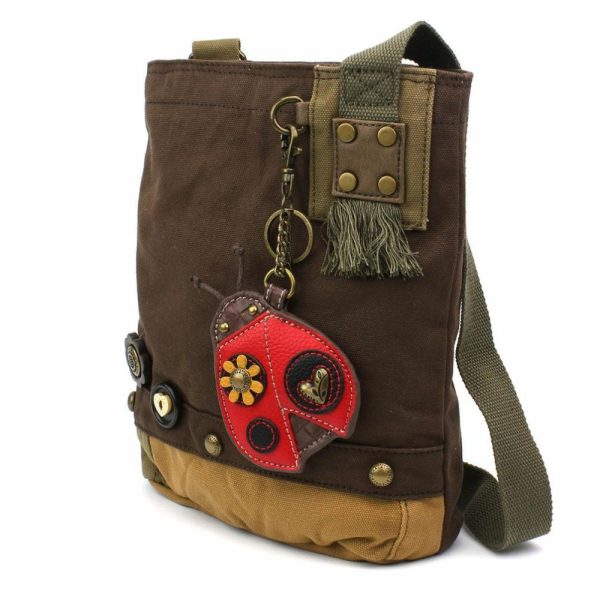 Crossbodies |  Patch Crossbody – Ladybug Crossbodies Brown