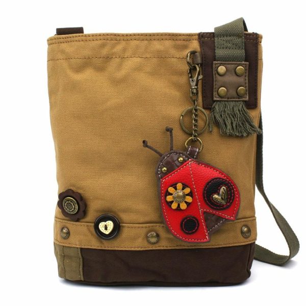 Crossbodies |  Patch Crossbody – Ladybug Crossbodies Brown