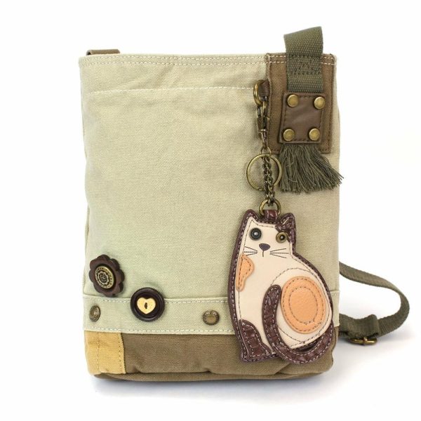 Crossbodies |  Patch Crossbody – Lazzy Cat Crossbodies Brown