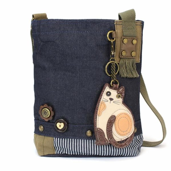 Crossbodies |  Patch Crossbody – Lazzy Cat Crossbodies Brown